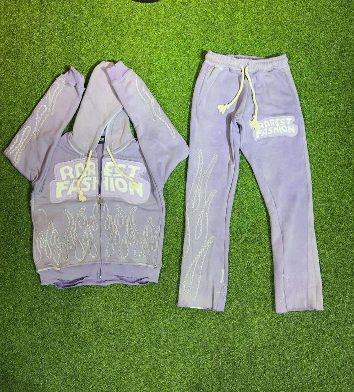 RF Original rhinestone tracksuit in Lavender