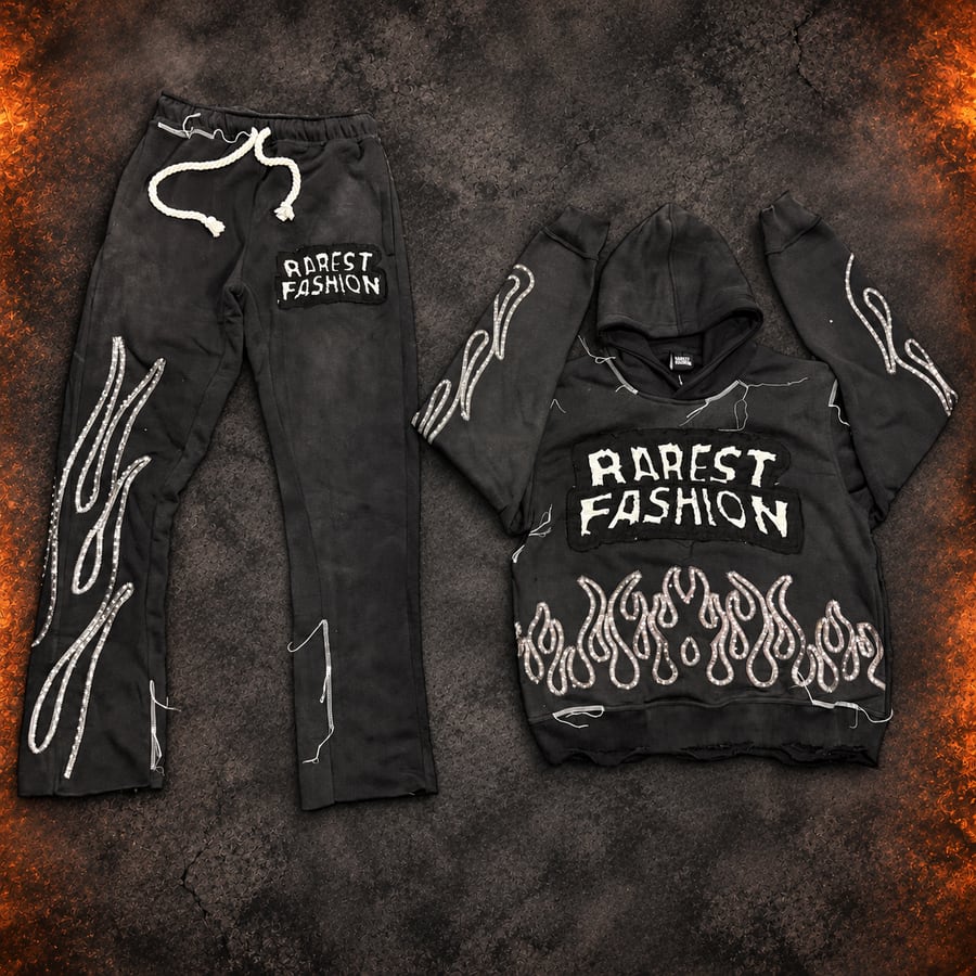 RF Original rhinestone tracksuit in Black