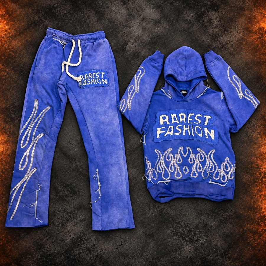 RF Original rhinestone tracksuit in Royal Blue