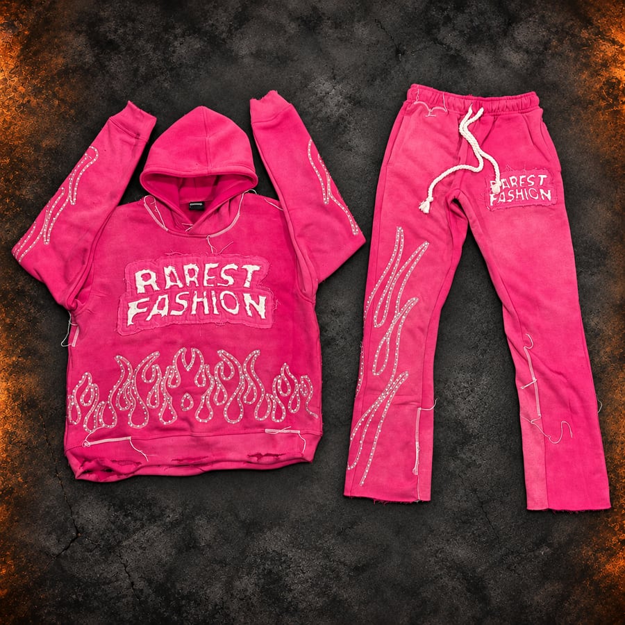 RF Original rhinestone tracksuit in Pink
